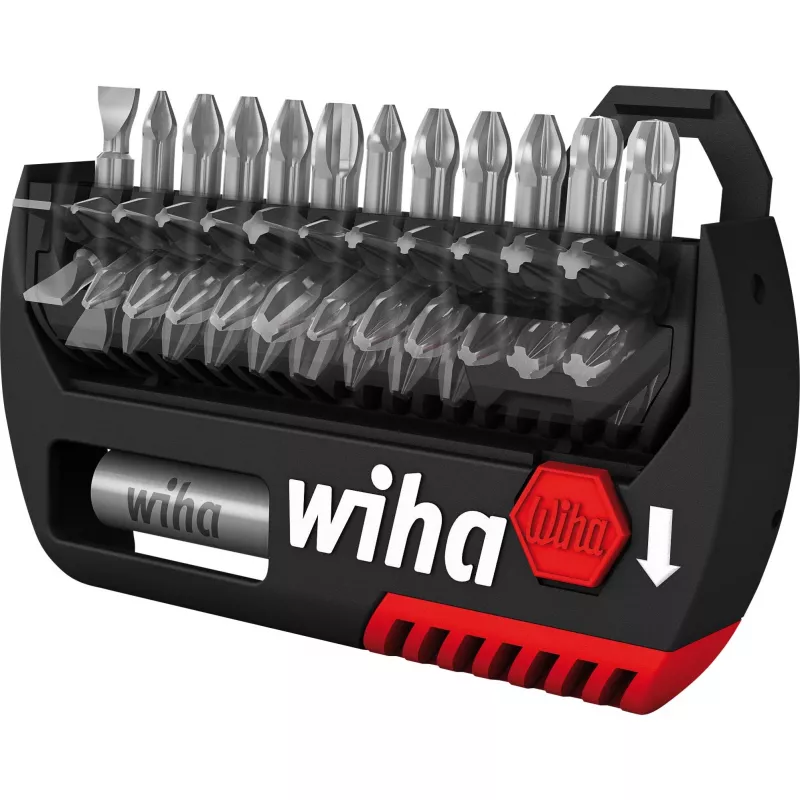 Atsuktuvų antgalių rinkinys wiha FlipSelector 39060 — 15 vnt.: Phillips, Pozidriv, TORX
