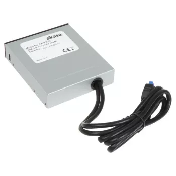 Akasa AK-ICR-27 kortelių skaitytuvas USB 3.2 Gen 1 (3.1 Gen 1) Vidinis Juoda, Pilka