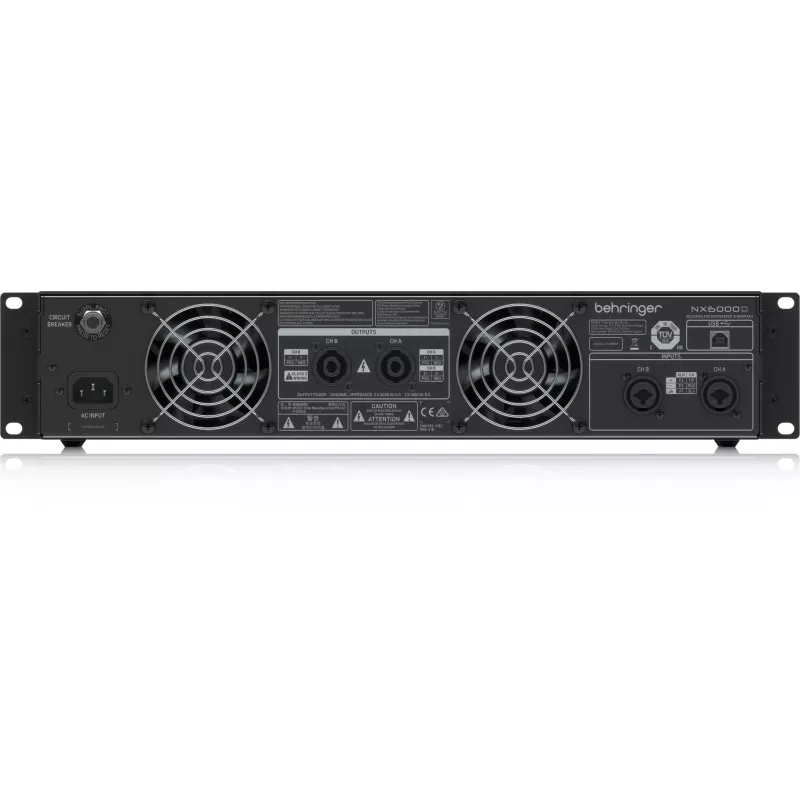 Behringer NX6000D garso stiprintuvas 2.0 kanalų Namų Juodas