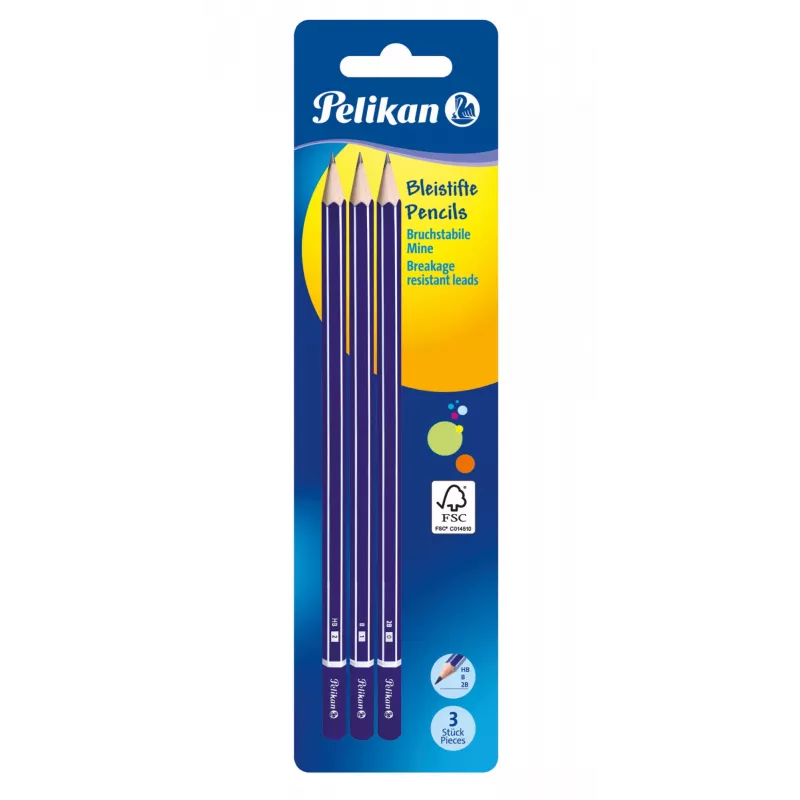 Grafito pieštukas Pelikan 807418 Multi 3 vnt.