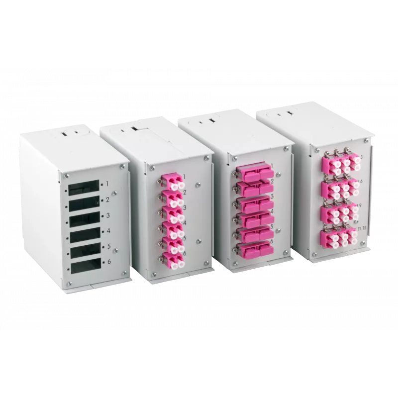 EFB Elektronik priekinis skydelis 6x SC-D, LC-Quad su 2,8 mm varžtų skylėmis