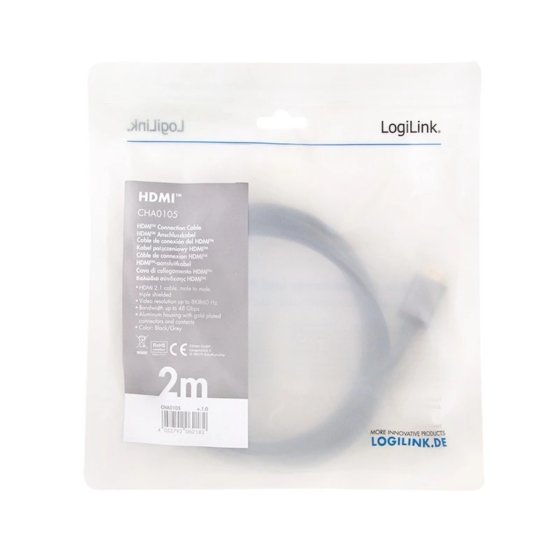 HDMI laidas LogiLink CHA0105 2m