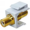 VALUE ROLINE Keystone-Coupling RCA ekranuotas plastikinis baltas (25.99.8211)