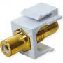 VALUE ROLINE Keystone-Coupling RCA ekranuotas plastikinis baltas (25.99.8211)
