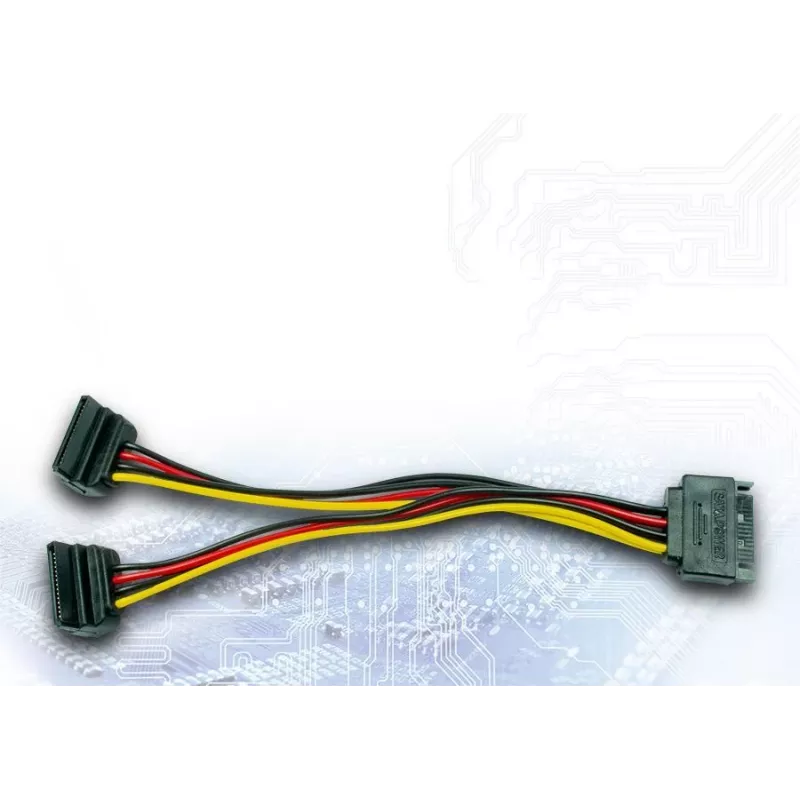 SATA laidas Inter-Tech 88885532 0,15 m 2 x SATA 15 kontaktų