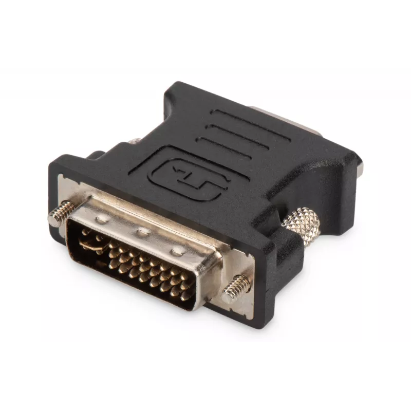Assmann DVI adapteris. DVI(24+5) - HD15 M/F. DVI-I dviejų kanalų. bl (AK-320504-000-S)