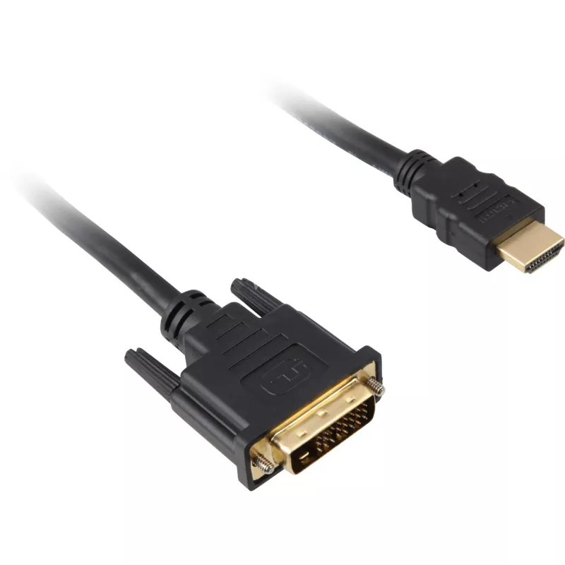 HDMI/DVI-D laidas Sharkoon 1m