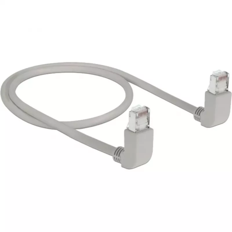 Tinklo kabelis DeLOCK 83513 RJ-45 Cat6a 0,5 m Pilkas