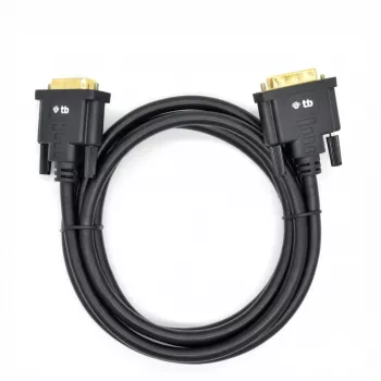 TB MM DVI 24 + 1 kabelis 1,8 M. Juoda, Gold (AKTBXVD24DVI18B)