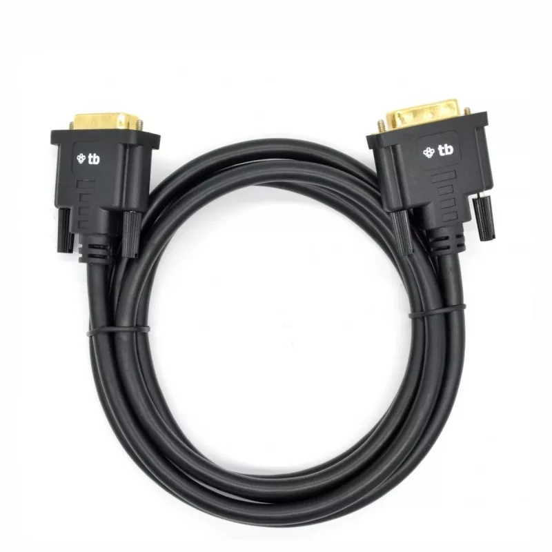 TB MM DVI 24 + 1 kabelis 1,8 M. Juoda, Gold (AKTBXVD24DVI18B)