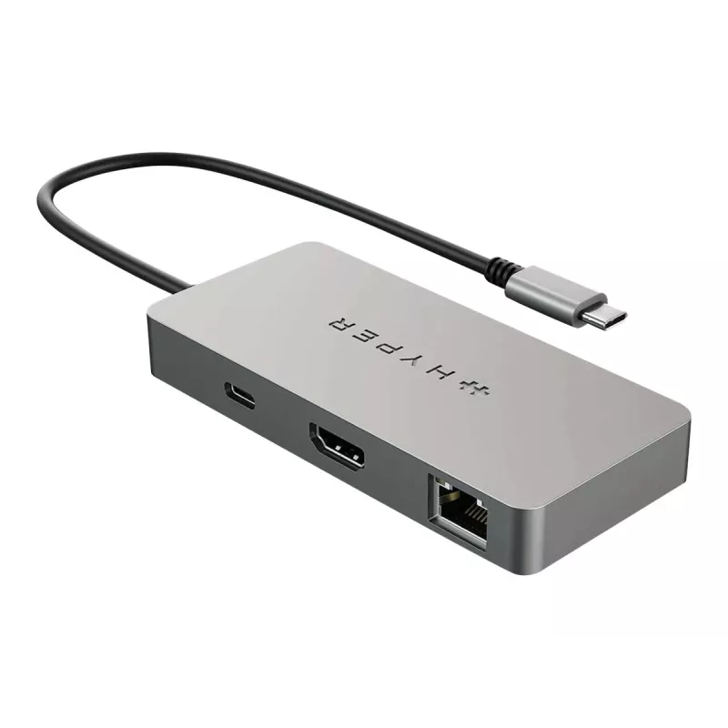 HYPER HDMB2 sąsajų šakotuvas USB 3.2 Gen 1 (3.1 Gen 1) Type-C 5000 Mbit/s Nerūdijantis plienas