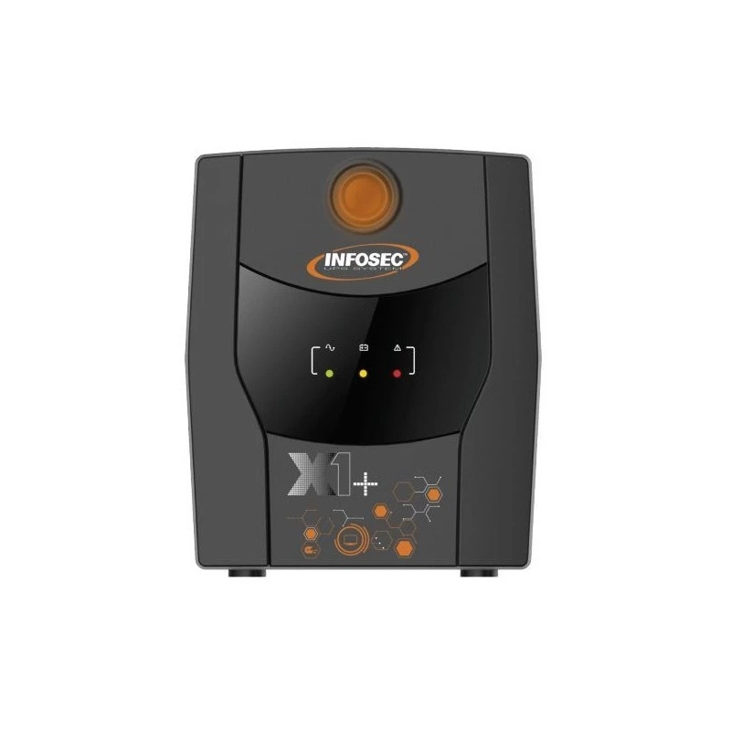 Infosec UPS line‑interactive INF_661147 1300 VA / 720 W, 6x IEC C13, AVR, USB, tower, juoda