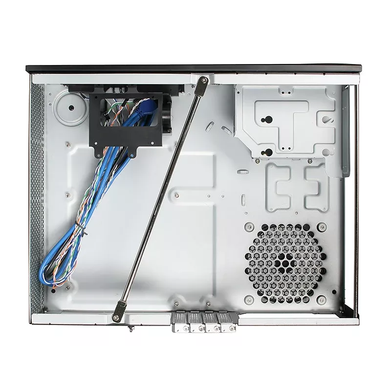 SidabrinėStone MILO ML03 - Stalinis - Mikro-ATX - be maitinimo bloko (ATX / PS/2) - Juoda - USB/Audio (SST-ML03B-R)