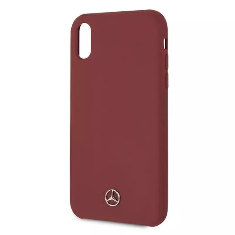 Mercedes-Benz Hard Cover Silicone for Apple iPhone XR Raudona MEHCI61SILRE