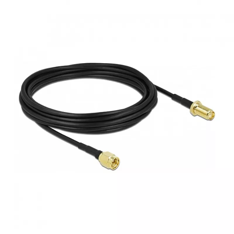 Antenos kabelis DeLOCK SMA kištukas į SMA lizdą LMR/CFD100 5 m