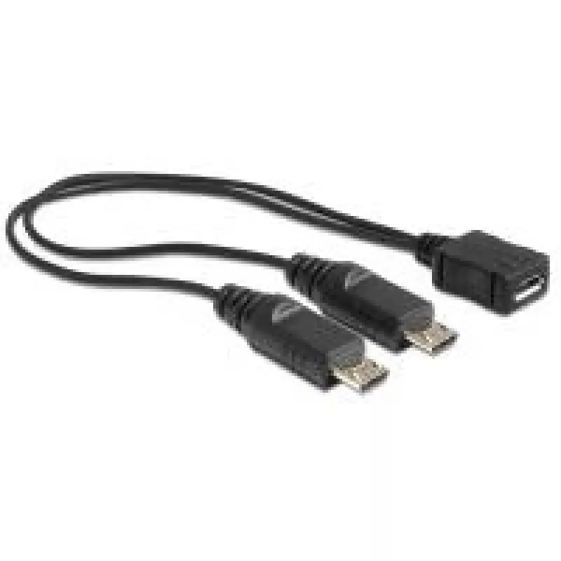USB laidas DeLOCK 20,5 cm USB mikro-B 2 x USB mikro-B