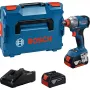 Akumuliatorinis smūginis veržliaraktis GDX 18V-285 Professional, 18 voltų (mėlynas, 2 ličio jonų baterijos 4,0 Ah, L-BOXX dėkle)