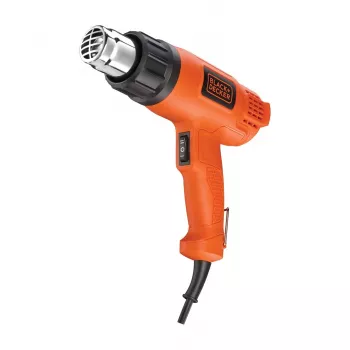 Karšto oro pistoletas Juoda & Decker KX1650 — 1750 W, iki 600 °C, oro srautas 570–740 l/min, 2 m laidas, 600 g
