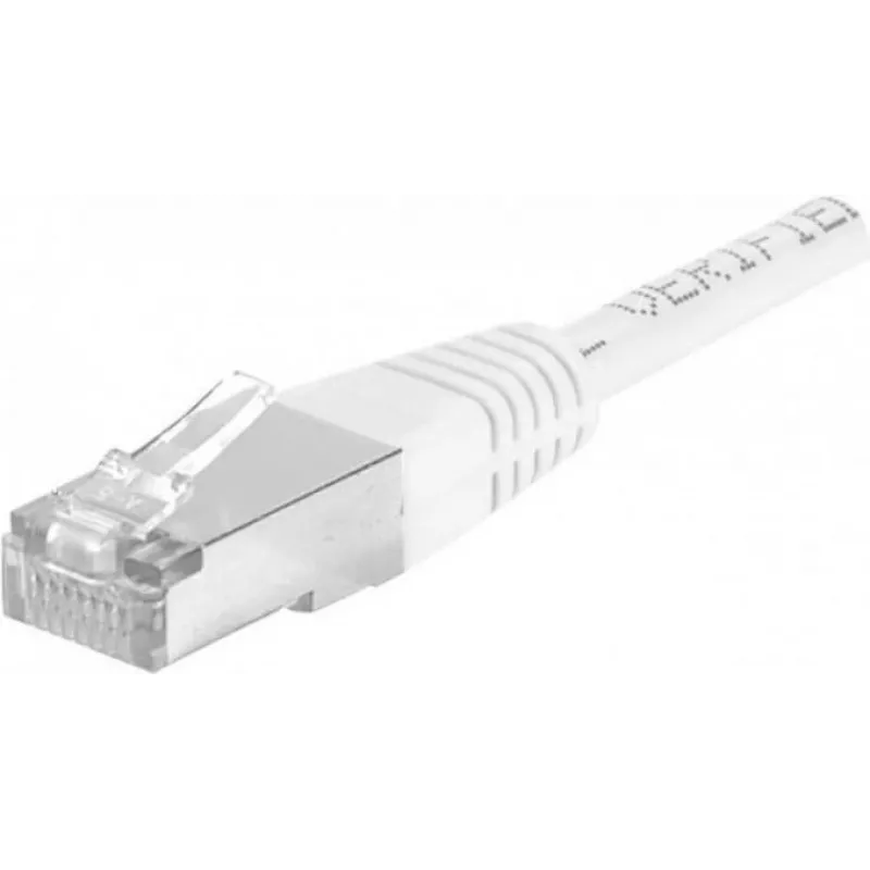 Tinklo kabelis Dexlan 858367 10m Cat6a S/FTP Baltas