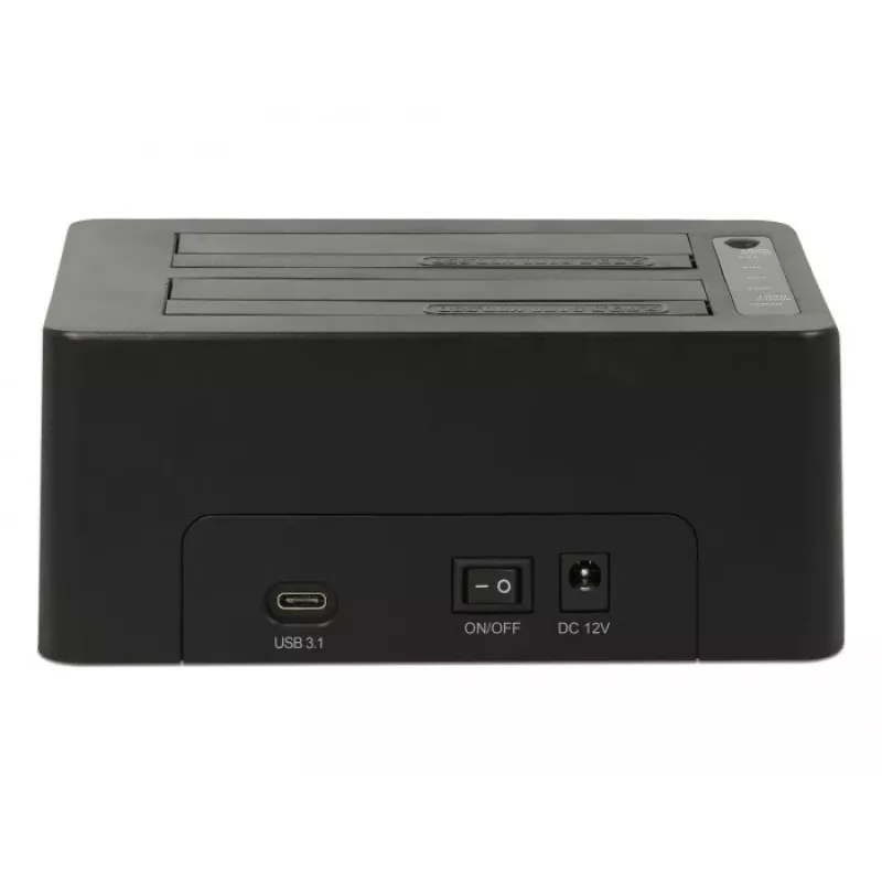 DeLOCK 63957 saugojimo įrenginio prijungimo stotelė USB 3.2 Gen 2 (3.1 Gen 2) Type-C juoda