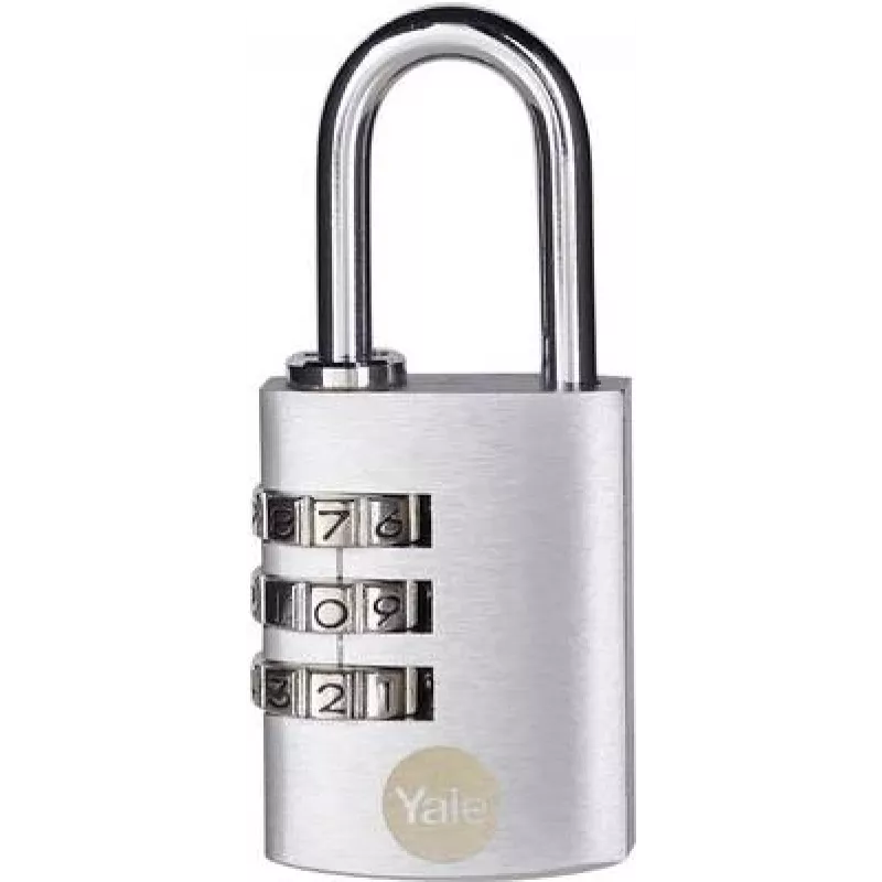 YALE Y151B/30/125/1 pakabinama spyna 30 mm sidabrinė kombinacinė spyna