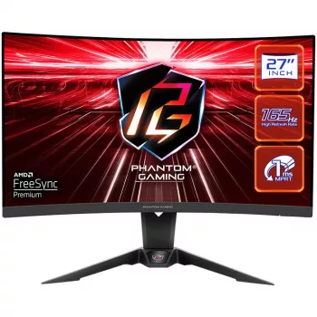 ASRock PG27Q15R2A 27 colių 2K (2560x1440) VA 165 Hz 1 ms lenktas aukščio reguliavimas garsiakalbis Freesync
