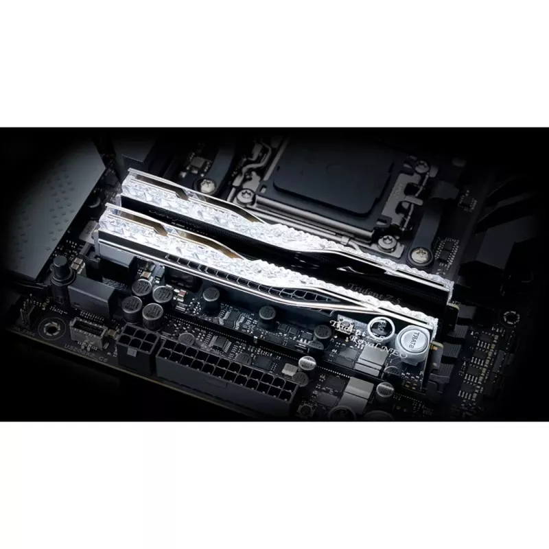 DIMM 32 GB DDR5-6400 (2x 16 GB) Dual-Kit, atmintis sidabrinė, F5-6400J3239G16GX2-TR5NS, Trident Z5 Royal Neo, AMD EXPO
