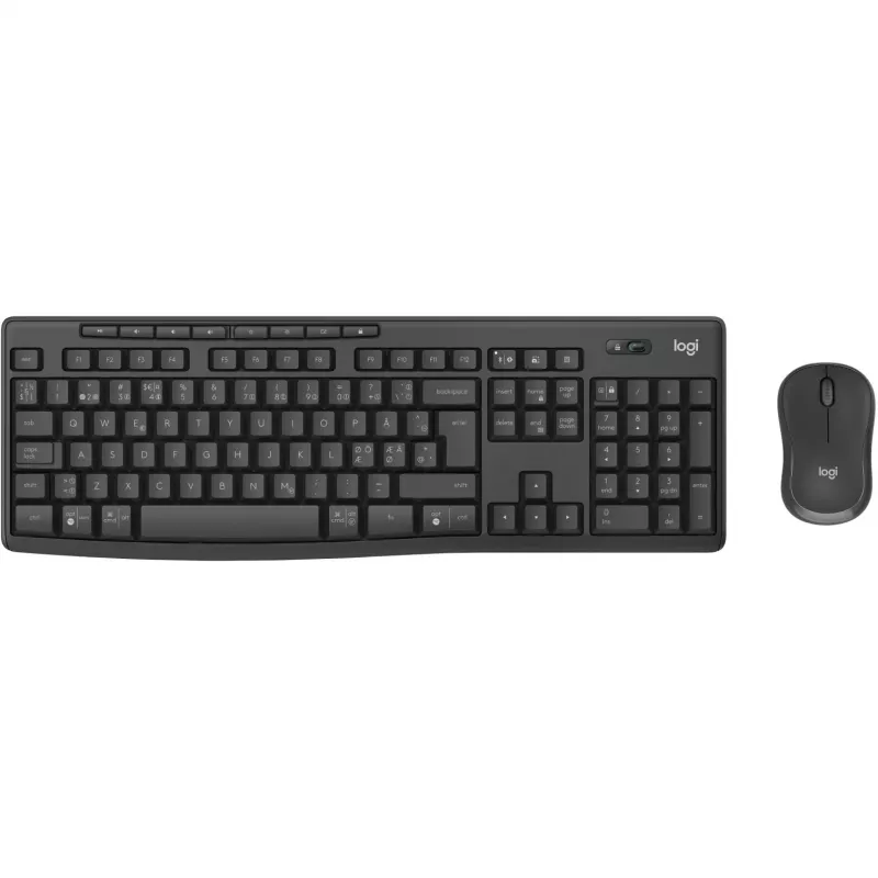 Logitech MK370 Combo for Business klaviatūra su pele, biuro, belaidė RF + Bluetooth, QWERTY, Nordic, grafitas