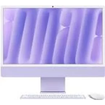 APPLE iMac Z1ET 59,62cm 23,5Zoll standartinis stiklas M4 10C CPU/10C GPU/16C N.E. 16GB 256GB SSD Gbit Eth MM NumKey TID DE Violetinė (Z1ET-Z1ETD/A-07DEK9)