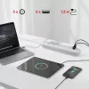 Maitinimo lizdų blokas MACLEAN MCE395 W — 5 lizdai, 3× USB A, 110–240 V kintamoji srovė, 2,1 A USB, maks. 2500 W, baltas, 1,5 m laidas