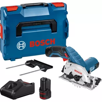 Belaidis rankinis diskinis pjūklas GKS 12V-26 Professional, 12 V (mėlyna/juoda, 2 ličio jonų baterijos 3,0 Ah, L-BOXX dėžėje)