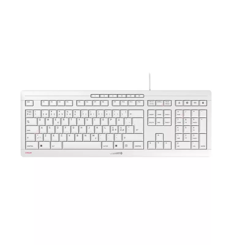 Contour Design STREAM klaviatūra universali USB QWERTY šiaurietiška pilka