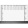 Stalinis padėklas Sigel H6365 popierinis stalo kilimėlis 595×410 mm, juoda/pilka/balta