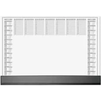 Stalinis padėklas Sigel H6365 popierinis stalo kilimėlis 595×410 mm, juoda/pilka/balta