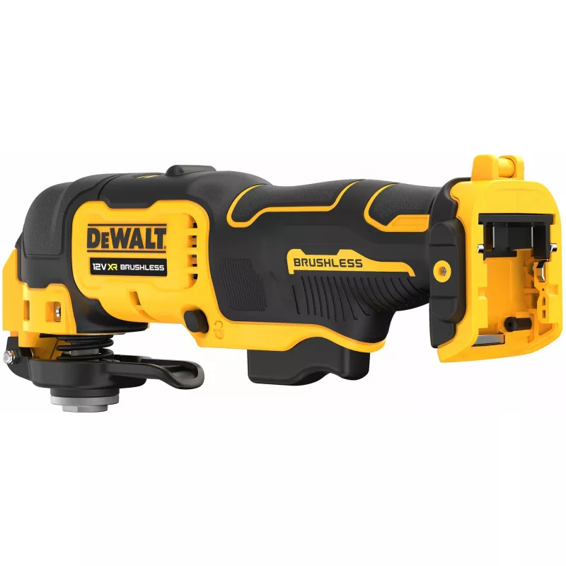 Osciliuojantis daugiafunkcis įrankis DeWalt DCS353NT-XJ, be šepetėlių, belaidis, 12 W, 840 g, juoda/geltona