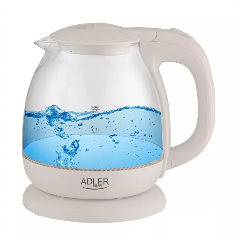 Elektrinis virdulys Adler AD 1283C 1 L 900 W Kreminis