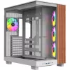 PC korpusas Thermaltake View 380 XL WS ARGB Snow White — Midi Tower, ATX palaikymas, su langu