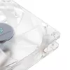 SilverStone SST-FN121-P-GL 120 mm LED korpuso ventiliatorius – baltas