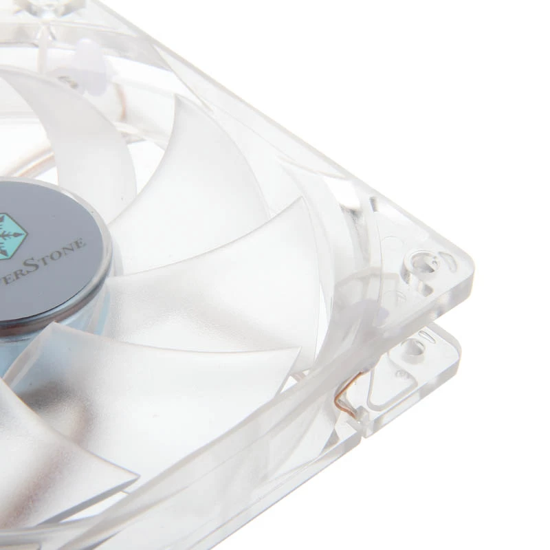 SilverStone SST-FN121-P-GL 120 mm LED korpuso ventiliatorius – baltas