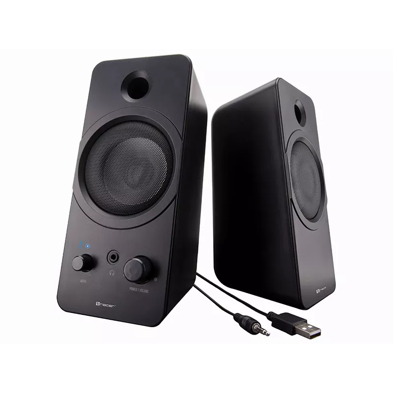 Stalinis 2.0 TRACER Mark garsiakalbis 12 W, maitinamas USB, Bluetooth, 2 krypčių, 2 tvarkyklės, juodas