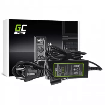 AC-to-DC nešiojamojo kompiuterio maitinimo adapteris Green Cell AD74P 45W 19.5V 2.31A vidaus, juodas