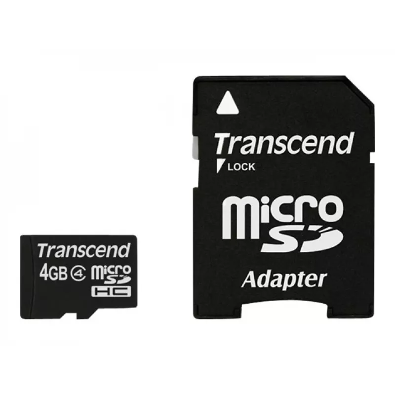 „Flash“ atmintis Transcend 4 GB microSDHC Class 4 TS4GUSDHC4