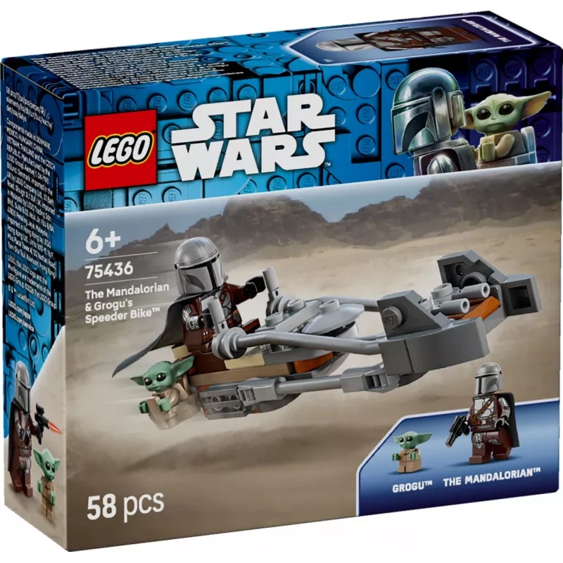 LEGO STAR WARS 75436 Mandaloriečio ir Grogu greitaeigis motociklas