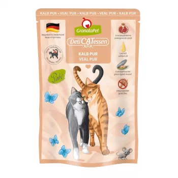 Šlapias kačių maistas Fox4Pets DeliCATessen Veršiena 85 g — visavertis be grūdų suaugusių kačių ėdalas