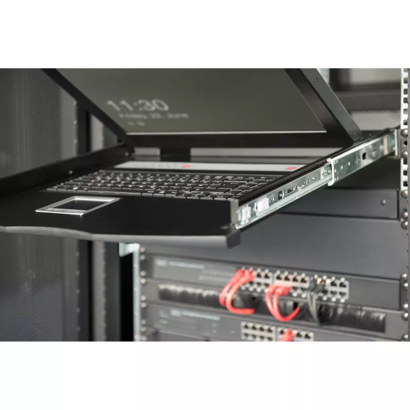 KVM konsolė Digitus 17 colių LCD 1 prievado VGA turkiška klaviatūra