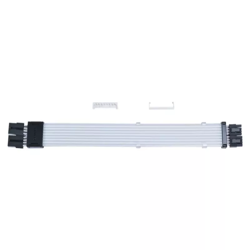 PCIe RGB laidas Lian Li Strimer Wireless, 2x 8‑kontaktų jungtys, 0,34 m, juoda/permatoma, silikonas/TPE