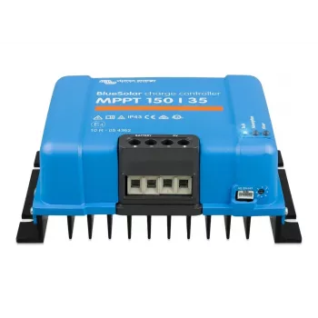 MPPT saulės įkrovos valdiklis BlueSolar 150/35 — 150 V PV įvestis, 35 A įkrovimo srovė