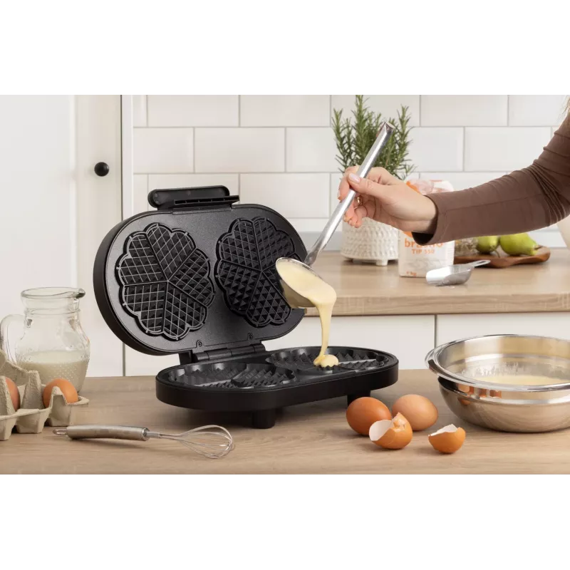 Vaflinių keptuvė GORENJE WM1200B juoda, 1200 W