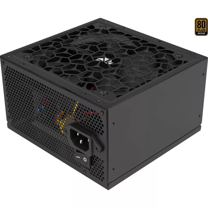 Maitinimo blokas AEROCOOL AERO BRONZE 650W APFC (V.2 2025) — 650W ATX PSU su aktyviuoju PFC