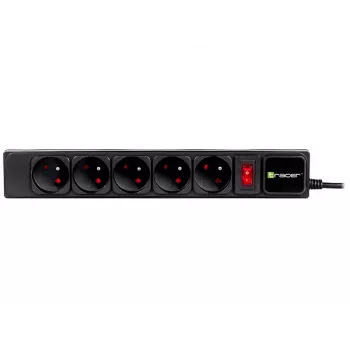 Apsauginis lizdas TRACER PowerGear Tracer 47138 5 m Juodas maitinimo lizdų blokas su 5 m kabeliu